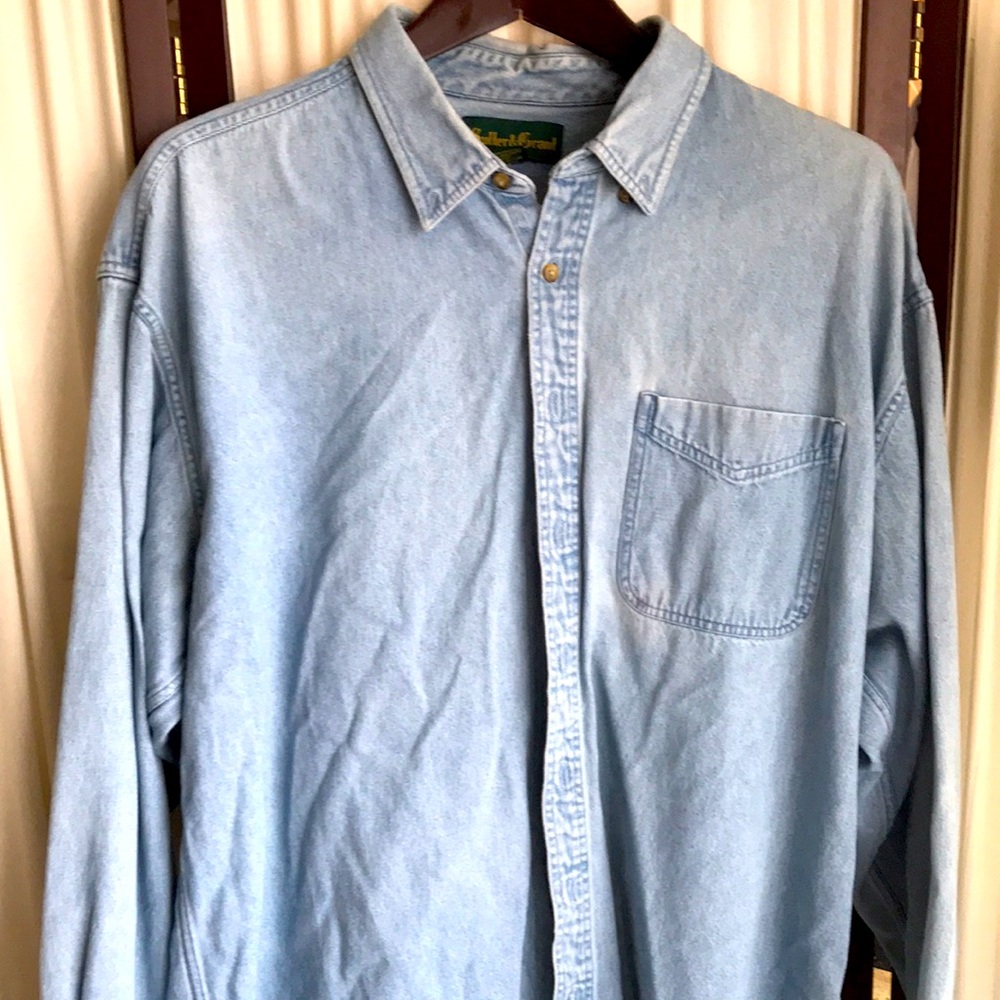 Vintage 80’ Sutter & Grant jean shirt Sz XL